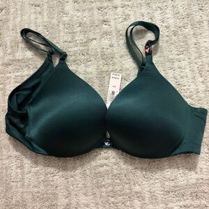 Victorias Secret So Obsessed add 1.5 cup sizes emerald green pushup bra 34A BNWT